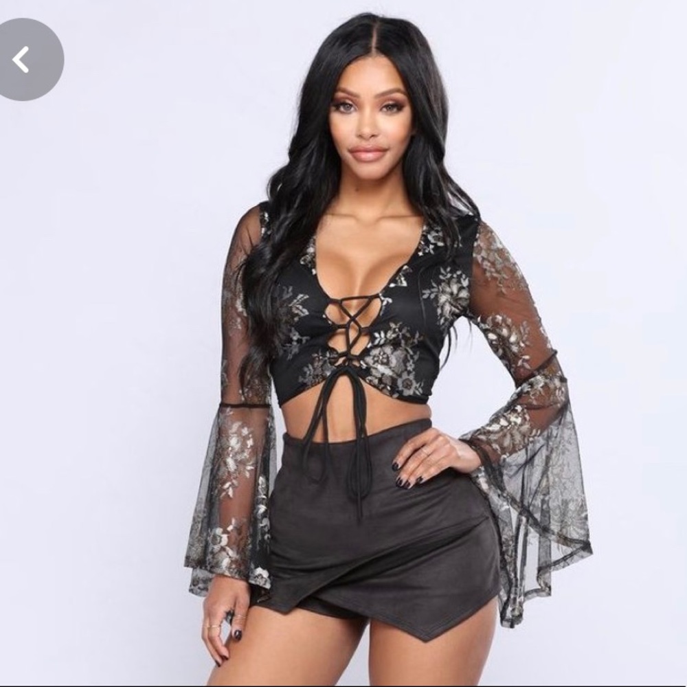 Fashion nova suede skort